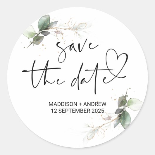 Gastgeschenk Hochzeit danke von Bride Groom Gefall Runder Aufkleber (Vorderseite)