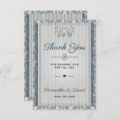 Gastgeschenk Hochzeit Dankeschön an Luxury Vintag Dankeskarte (Vorne/Hinten)