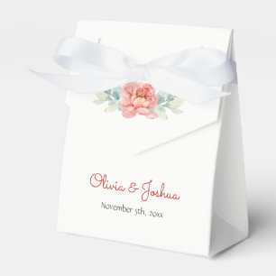 Gastgeschenk Hochzeit der Aquarellfarben-Blume Geschenkschachtel