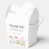 Gastgeschenk Hochzeit der Aquarellfarben-Wildblume Geschenkschachtel (Geöffnet)