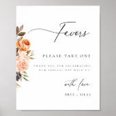 Gastgeschenk Hochzeit der Erden Herbstflora Poster (Vorne)