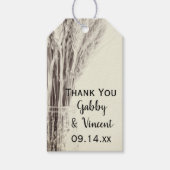 Gastgeschenk Hochzeit der getrockneten Gerste Geschenkanhänger (Vorderseite)