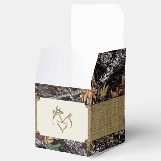 Gastgeschenk Hochzeit der Hirschjagd-Camouflage Geschenkschachtel (Geöffnet)