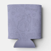 Gastgeschenk Hochzeit der klassischen Lavendelhand Dosenkühler (Rückseite)