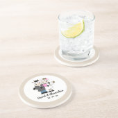 Gastgeschenk Hochzeit der Kuh Getränkeuntersetzer (Seite)