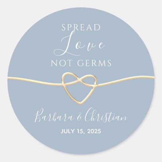Gastgeschenk Hochzeit der Liebe verbreiten Runder Aufkleber (Vorderseite)