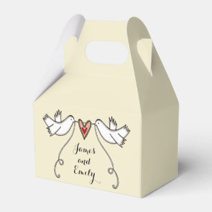 Gastgeschenk Hochzeit der personalisierten weißen  Geschenkschachtel