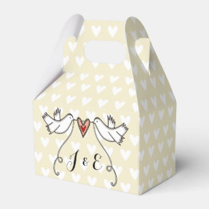 Gastgeschenk Hochzeit der personalisierten weißen  Geschenkschachtel