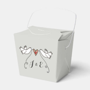 Gastgeschenk Hochzeit der personalisierten weißen  Geschenkschachtel