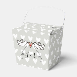 Gastgeschenk Hochzeit der personalisierten weißen  Geschenkschachtel