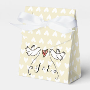 Gastgeschenk Hochzeit der personalisierten weißen  Geschenkschachtel