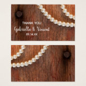 Gastgeschenk Hochzeit der Rustikalen Perlen (Vorne & Hinten)