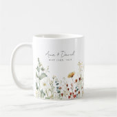 Gastgeschenk Hochzeit der Sommerfeld-Wildblume Kaffeetasse (Links)