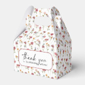 Gastgeschenk Hochzeit der Wildblumen Geschenkschachtel (Rückseite)