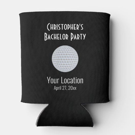 Gastgeschenk Hochzeit des Bachelor-Balls Dosenkühler (Rückseite)