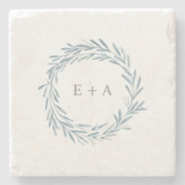 Gastgeschenk Hochzeit des Blauen Wasserfarbenkranz Steinuntersetzer