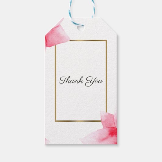 Gastgeschenk Hochzeit des Blumenkorns Geschenkanhänger (Vorderseite)