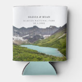 Gastgeschenk Hochzeit des Glacier Nationalparks Dosenkühler (Vorderseite)