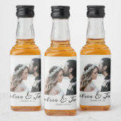 Gastgeschenk Hochzeit des personalisierten Fotos Alkoholflaschenetikett (Flaschen)