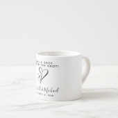 Gastgeschenk Hochzeit, die wir den Knochenknochen  Espressotasse (Vorderseite Rechts)