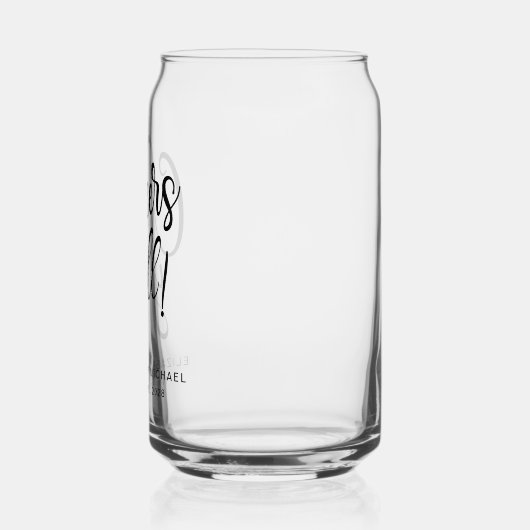 Gastgeschenk Hochzeit Dosenglas (Links)