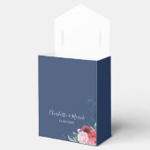Gastgeschenk Hochzeit "Dusty Blue Blush Pink Flora Geschenkschachtel (Geöffnet)