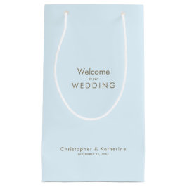 Gastgeschenk Hochzeit Eisblauer Name und Datum Kleine Geschenktüte