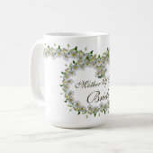 Gastgeschenk Hochzeit Elegante Rose Mutter der Bra Kaffeetasse (Vorderseite Links)