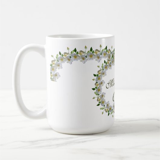Gastgeschenk Hochzeit Elegante Rose Mutter der Bra Kaffeetasse (Links)