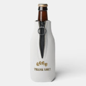 Gastgeschenk Hochzeit etwas Braut Personalisiertes Flaschenkühler (Flasche Rückseite)