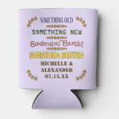 Gastgeschenk Hochzeit etwas Brautes Personalisiert Dosenkühler (Vorderseite)