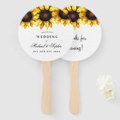 Gastgeschenk Hochzeit Fächer (Vorne und Hinten)