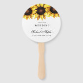 Gastgeschenk Hochzeit Fächer (Vorderseite)