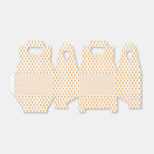 Gastgeschenk Hochzeit-Felder. Giebel. Herz | Gold Geschenkschachtel (Ungefaltet)