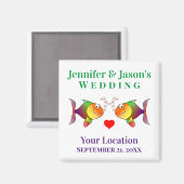 Gastgeschenk Hochzeit Fisch Niedlich tropischer St Magnet (Vorderseite/Rückseite)