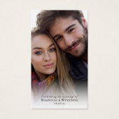 Gastgeschenk Hochzeit-Foto-Gebetskarte (Vorderseite)