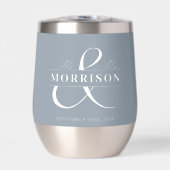 Gastgeschenk Hochzeit Frau Dusty Blue (Vorderseite)