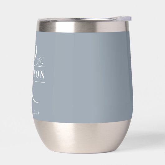 Gastgeschenk Hochzeit Frau Dusty Blue (Links)