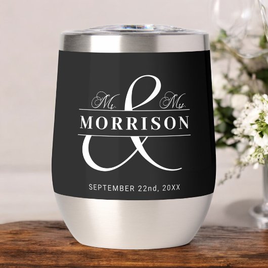 Gastgeschenk Hochzeit Frau Schwarz-weiß