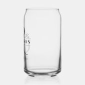 Gastgeschenk Hochzeit Frau Schwarz-weiß Dosenglas (Links)