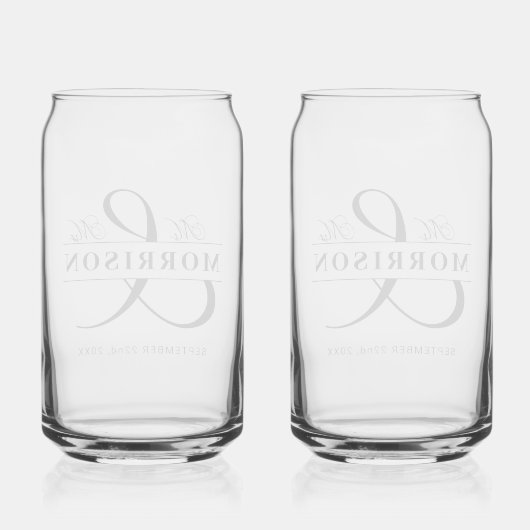 Gastgeschenk Hochzeit Frau Schwarz-weiß Dosenglas (Rückseite)