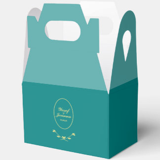 Gastgeschenk Hochzeit für aquamarine Rose Geschenkschachtel