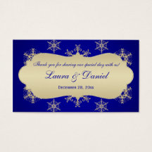 Gastgeschenk Hochzeit für blaue, goldene Glitterie