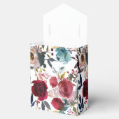 Gastgeschenk Hochzeit für Burgund und Navy Geschenkschachtel (Geöffnet)