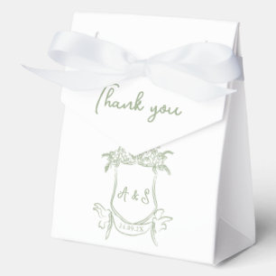 Gastgeschenk Hochzeit für das handgezeichnete  "Gr Geschenkschachtel