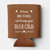 Gastgeschenk Hochzeit für den Druck von benutzerde Dosenkühler (Rückseite)