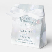 Gastgeschenk Hochzeit für den ersten Winter Snowfl Geschenkschachtel (Vorderseite)