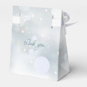 Gastgeschenk Hochzeit für den ersten Winter Snowfl Geschenkschachtel (Rückseite)