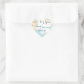 Gastgeschenk Hochzeit "Für dich" zum Thema "Starfi Herz-Aufkleber (Tasche)