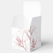 Gastgeschenk Hochzeit für die Kontur Rosa Lilie Geschenkschachtel (Geöffnet)